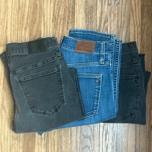 3 Pair - Madewell stovepipe jeans